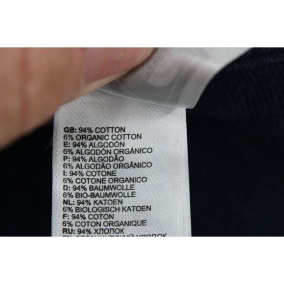 The North Face Sz M Blue Camo Front Logo On Navy Tee T-shirt - Picture 6 of 6